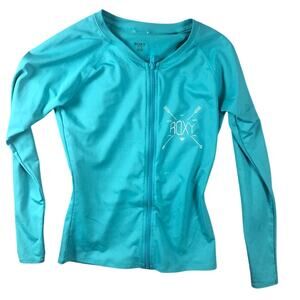 Roxy Turquoise Blue Aqua Women Size Small Jacket Surf Ocean